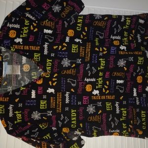 Short sleeved Halloween Scrub Top